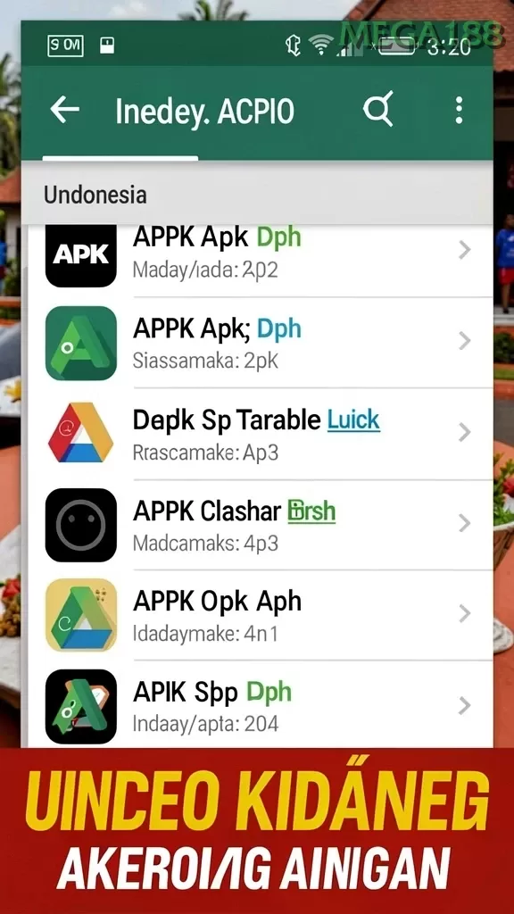 Cuplikan layar ADAM77 — menu navigasi